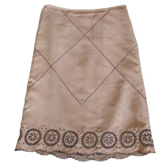 Ecologie Boho Chic Suede Skirt - Picture 1 of 7